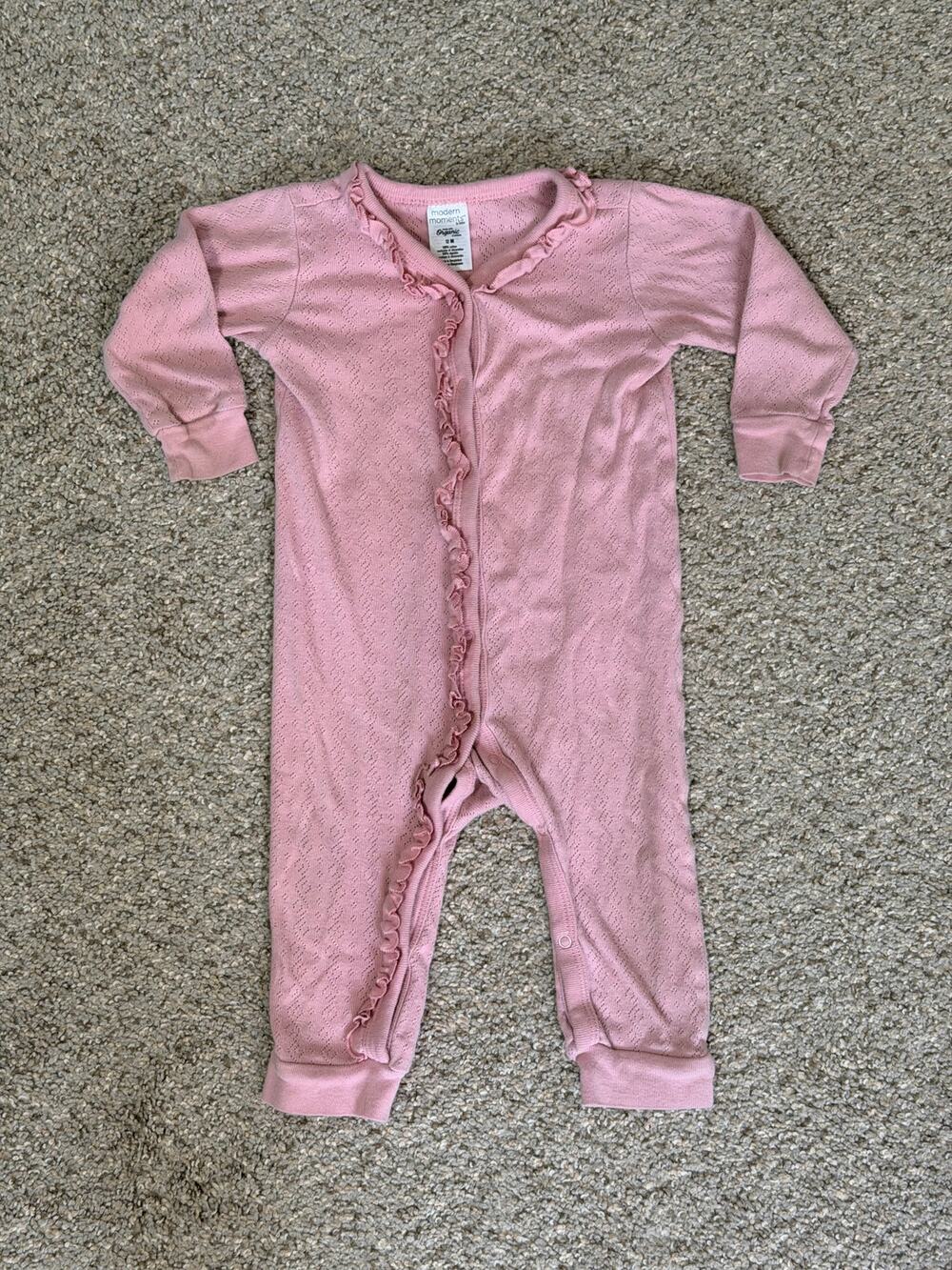 Modern Moments By Gerber Onesie Size 12 Months Organic Cotton